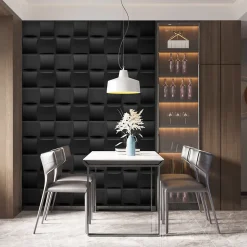 Panneaux de plafond et panneaux muraux Decoratif 3D Pled Noir 12m² / 48pièces-Deccart Sale
