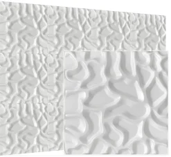 Panneaux de plafond et panneaux muraux Decoratif 3D Lake Blanc 12m² / 48pièces-Deccart Best