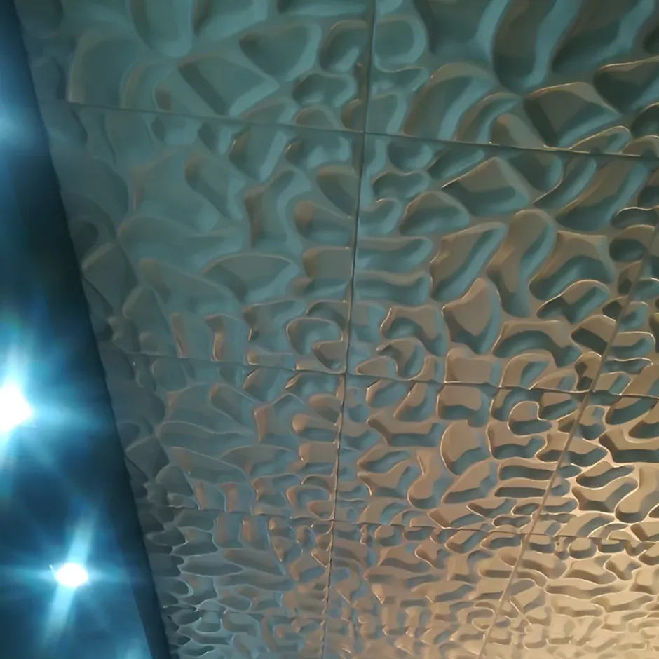 Panneaux de plafond et panneaux muraux Decoratif 3D Lake Blanc 12m² / 48pièces-Deccart Best