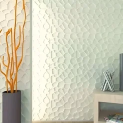 Panneaux de plafond et panneaux muraux Decoratif 3D Lake Blanc 12m² / 48pièces-Deccart Best