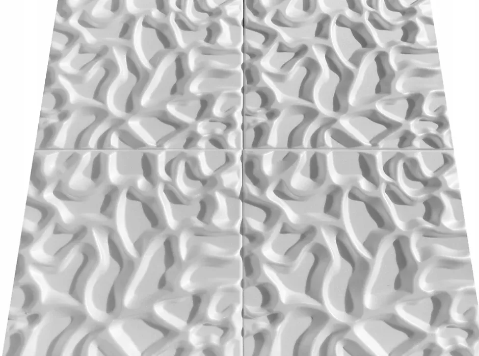 Panneaux de plafond et panneaux muraux Decoratif 3D Lake Blanc 12m² / 48pièces-Deccart Best