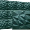 Deccart Panneaux de plafond et panneaux muraux Decoratif 3D Brylant "62" Vert 12m² / 48pièces