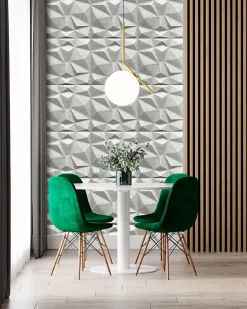 Deccart Panneaux de plafond et panneaux muraux Decoratif 3D Bursztyn Béton "69" 2m² / 8pièces