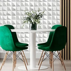 Panneaux de plafond et panneaux muraux Decoratif 3D Krystal Blanc 2m² / 8pièces-Deccart Best