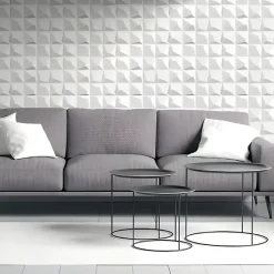 Panneaux de plafond et panneaux muraux Decoratif 3D Krystal Blanc 2m² / 8pièces-Deccart Best