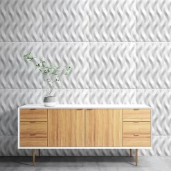 Panneaux de plafond et panneaux muraux Decoratif 3D Ogien Blanc 5m² / 20pièces-Deccart New