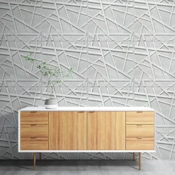 Panneaux de plafond et panneaux muraux Decoratif 3D Line Béton 