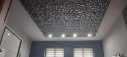 Deccart Panneaux de plafond et panneaux muraux Decoratif 3D Ametyst Noir 2m² / 8pièces