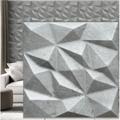 Panneaux de plafond et panneaux muraux Decoratif 3D Brylant Béton 2m² / 8pièces-Deccart