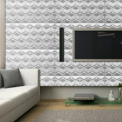 Panneaux de plafond et panneaux muraux Decoratif 3D Honey Blanc 8m² / 32pièces-Deccart New