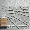 Panneaux de plafond et panneaux muraux Decoratif 3D Line Béton "69" 8m² / 32pièces-Deccart Outlet
