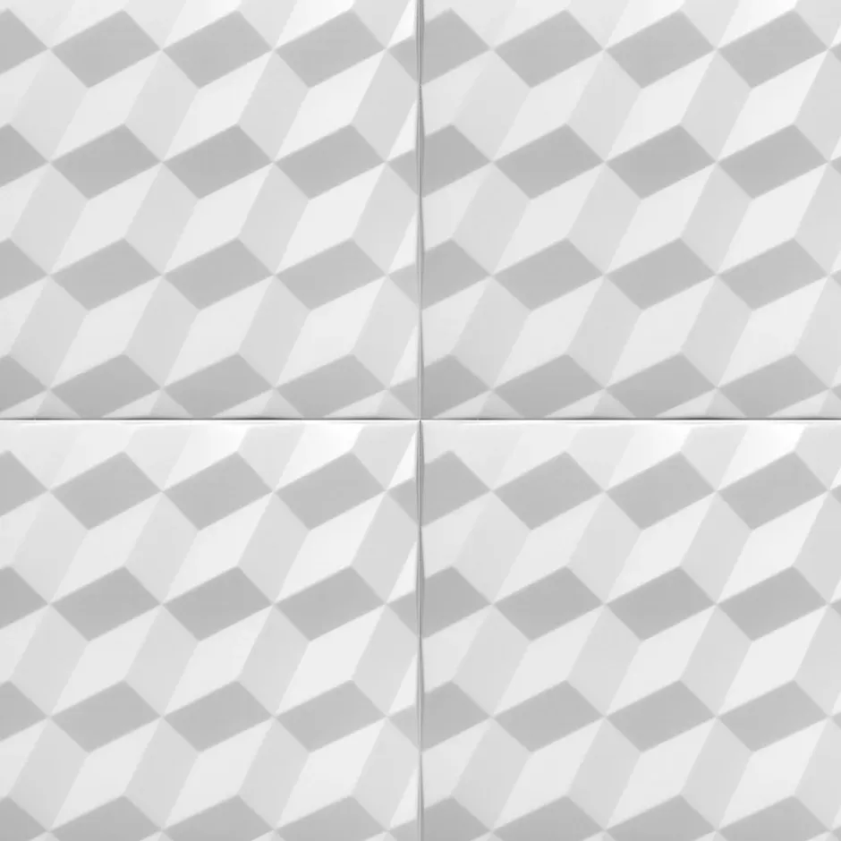 Deccart Panneaux de plafond et panneaux muraux Decoratif 3D Romby Blanc 12m² / 48pièces