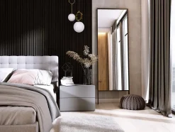 Panneaux muraux haut de gamme OLMO - Black - Set de 19 lames + profil de finition droite et gauche-Lamelio Best