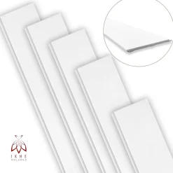 Ikhemalarka Panneaux muraux style campagne en polystyrène rigide blanc pose facile avec colle idéal pour déco murale anglaise (LB02)