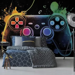 Wallarena Papier Peint Enfant Gaming Panoramique Intissé 350x250 cm - Colle Inclus - Moderne XXL Papier Peint por Enfant