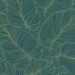 Grandeco Papier peint expansé vinyle sur intissé Isa vert L.1005 x l.53 cm