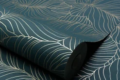 Grandeco Papier peint expansé vinyle sur intissé Isa vert L.1005 x l.53 cm