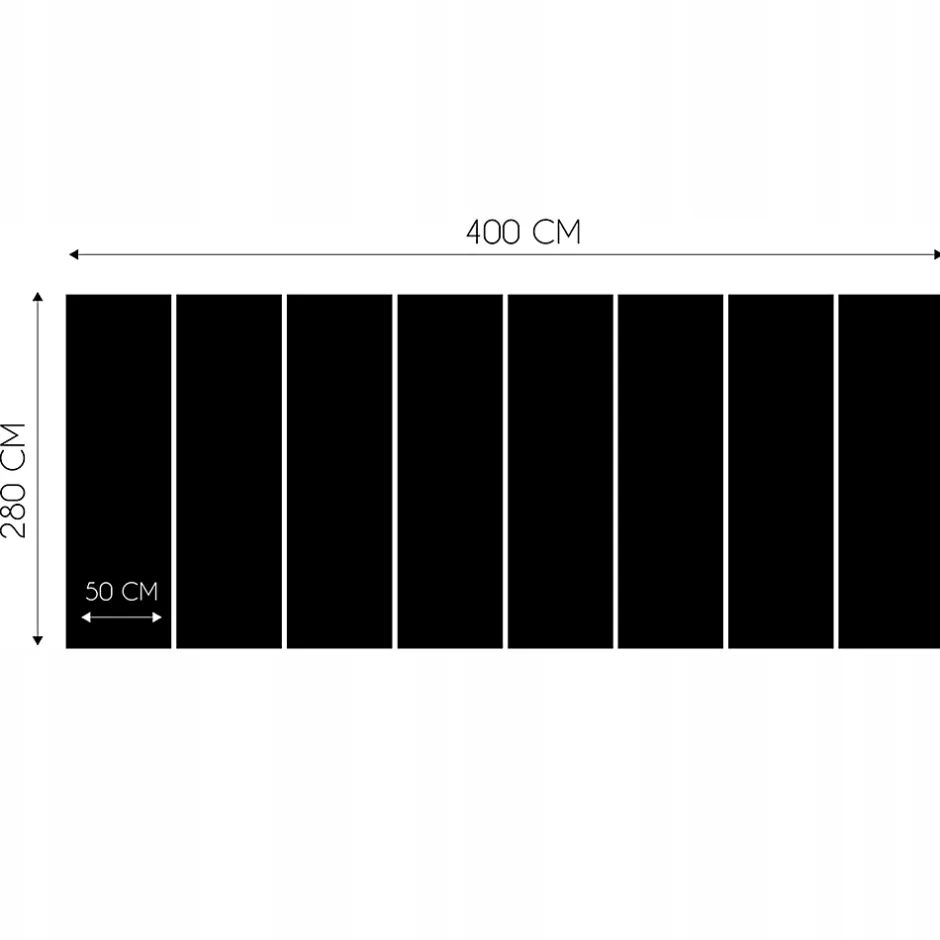 Wallarena Papier Peint Forêt Arbres Noir et blanc Intissé Panoramique Pour Chambre Cuisine 400x280 cm