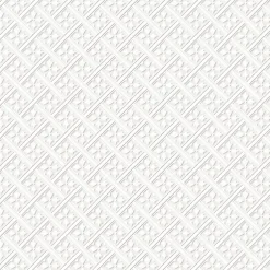 Papier peint intissé à peindre imprimé géométrique en relief blanc L.1000 x l.52 cm Mr.Jones-Laura Ashley Best