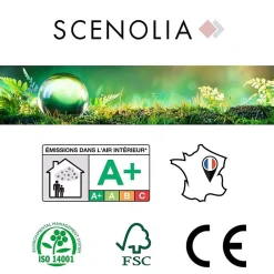 Scenolia Papier peint intissé AUTOMNAL forêt orangée 400 x 270 cm (LxH) - Tapisserie murale panoramique XXL, Made in France par