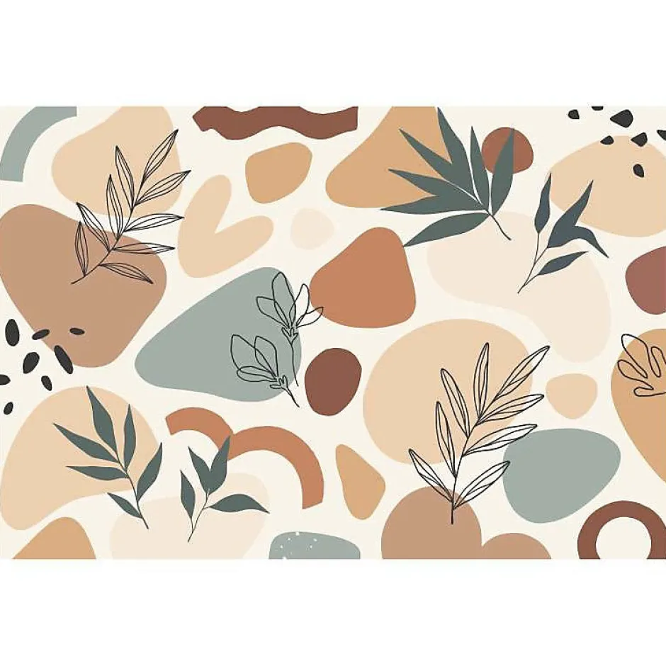 Scenolia Papier peint intissé BOHO CHIC beige 400 x 270 cm (LxH) - Tapisserie murale panoramique XXL, Made in France par