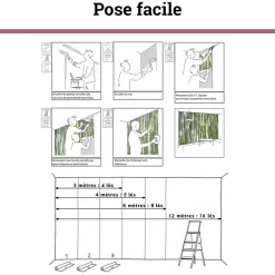 Scenolia Papier peint intissé BOHO CHIC beige 400 x 270 cm (LxH) - Tapisserie murale panoramique XXL, Made in France par