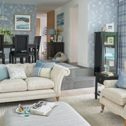 Laura Ashley Papier peint intissé Dragonfly garden imprimé fleurs bleu L.1000 x l.52cm