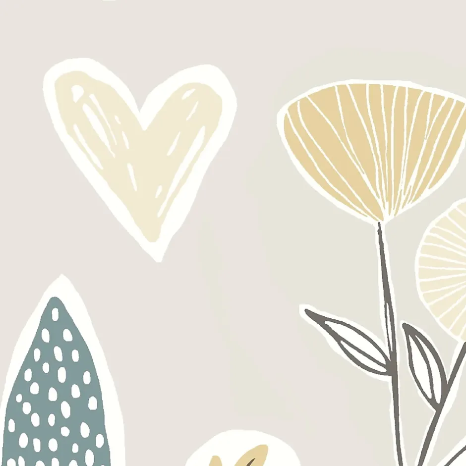 Papier peint intissé fleuri Les aventures Louise fleurs et feuillage rose L.1001 x l.53cm-Lutèce Discount