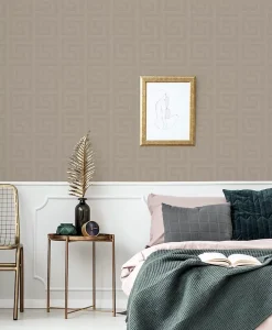 GoodHome Papier peint Intissé Scapi or