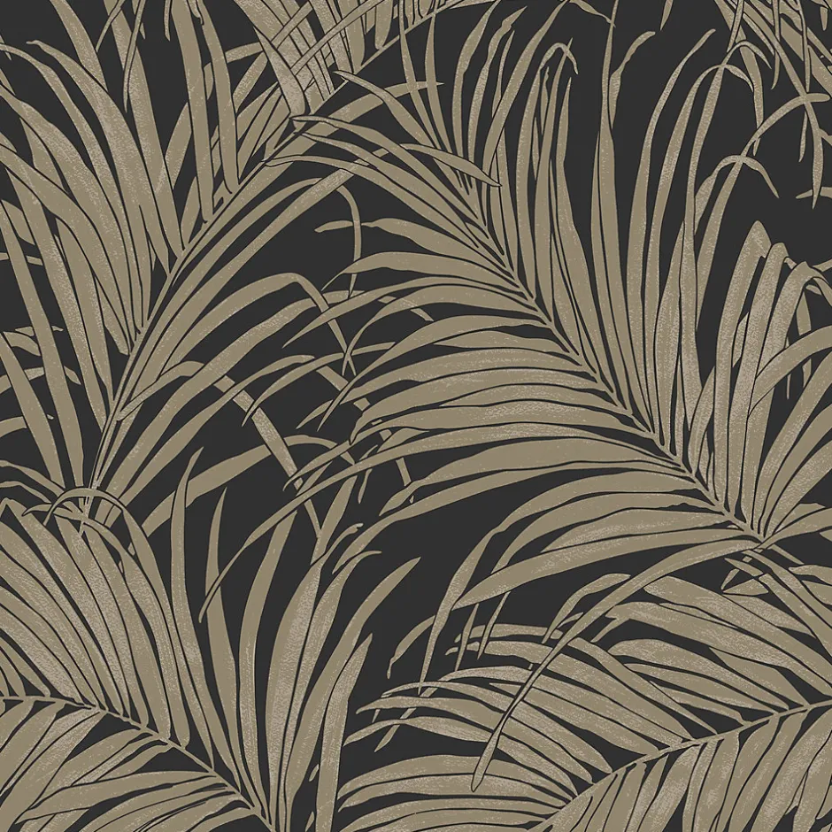 GoodHome Papier peint Intissé Sardon or