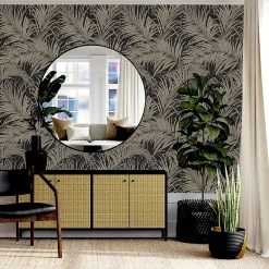 GoodHome Papier peint Intissé Sardon or