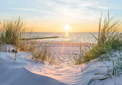 Papier Peint Intissé Panoramique Mer Plage Paysage Nature 350x250 cm - Colle Inclus - Chambre et Salon - Papier Peint 3D-Wallarena Hot