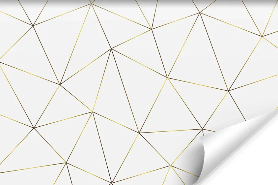 Muralo Papier Peint Intissé Photo MOTIF Géométrique Moderne Pour Chambre 90cm x 60cm