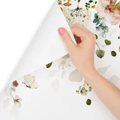 Papier Peint Intissé Photo Pour Salon FLEURS Colorées Feuilles Plantes Nature 405cm x 270cm-Muralo Clearance