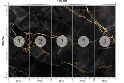 Muralo Papier Peint Intissé Photo INTISSE Marbre Abstraction Pour Salon 450cm x 300cm