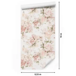 Muralo Papier Peint Intissé Pour Salon FLEURS Pivoines Plantes Nature