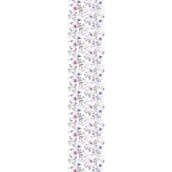 Ambiance Sticker Papier peint intissé pré-encollé - FLEURS ROSES ET VIOLETTES - 1 rouleau de 300x60cm