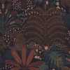 Papier peint intissé Savannah fauna imprimé végétal marron, bleu L.1000 x l.52cm-Envy New