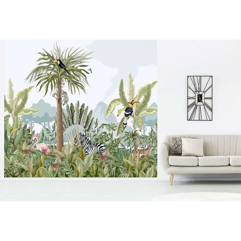 Scenolia Papier peint intissé TERRA TROPICA 300 x 270 cm (LxH) - Tapisserie murale panoramique XXL, Made in France par