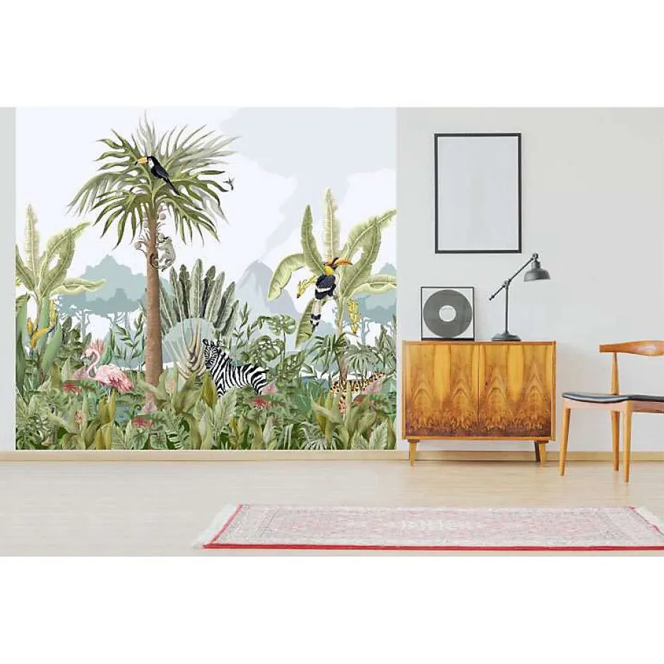 Scenolia Papier peint intissé TERRA TROPICA 300 x 270 cm (LxH) - Tapisserie murale panoramique XXL, Made in France par