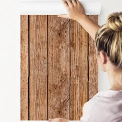 Papier Peint Panneaux En Bois Pour La Chambre-Muralo Clearance