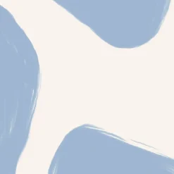 Acte Déco Papier peint panoramique Fauve, Bleu 225 x 250cm