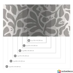 Acte Déco Papier peint panoramique Fauve, Bleu 225 x 250cm