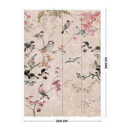 Papier peint panoramique intissé jardin japonais-Art for the Home Discount