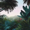 Papier peint panoramique Jungle Morning L.4 m x l.250 cm-Komar Best