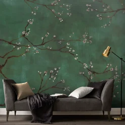 Art for the Home Papier peint panoramique intissé cerisiers japonais