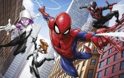 Papier peint panoramique sur intissée de - Marvel Spider-Man Swinging Crew - Taille: 400 x 250 cm-Komar Discount
