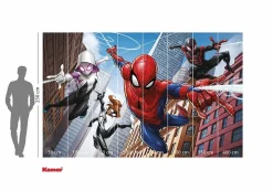 Papier peint panoramique sur intissée de - Marvel Spider-Man Swinging Crew - Taille: 400 x 250 cm-Komar Discount