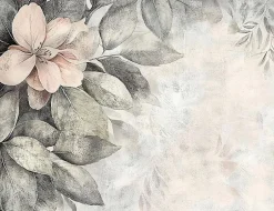 Wallarena Papier Peint Panoramique Intissé Fleurs Feuilles Vintage 400x280 cm - Colle Inclus - Chambre et Salon