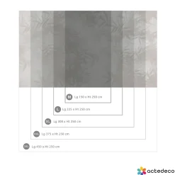 Papier peint panoramique Ombres bambous, Beige 150 x 250cm-Acte Déco Discount